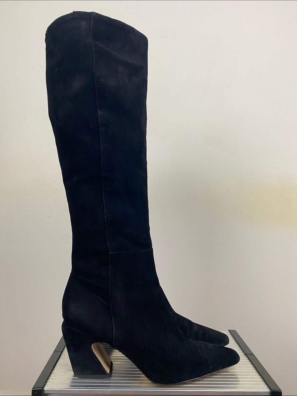 Sam Edelman Women’s Black Knee-High Suede Boots